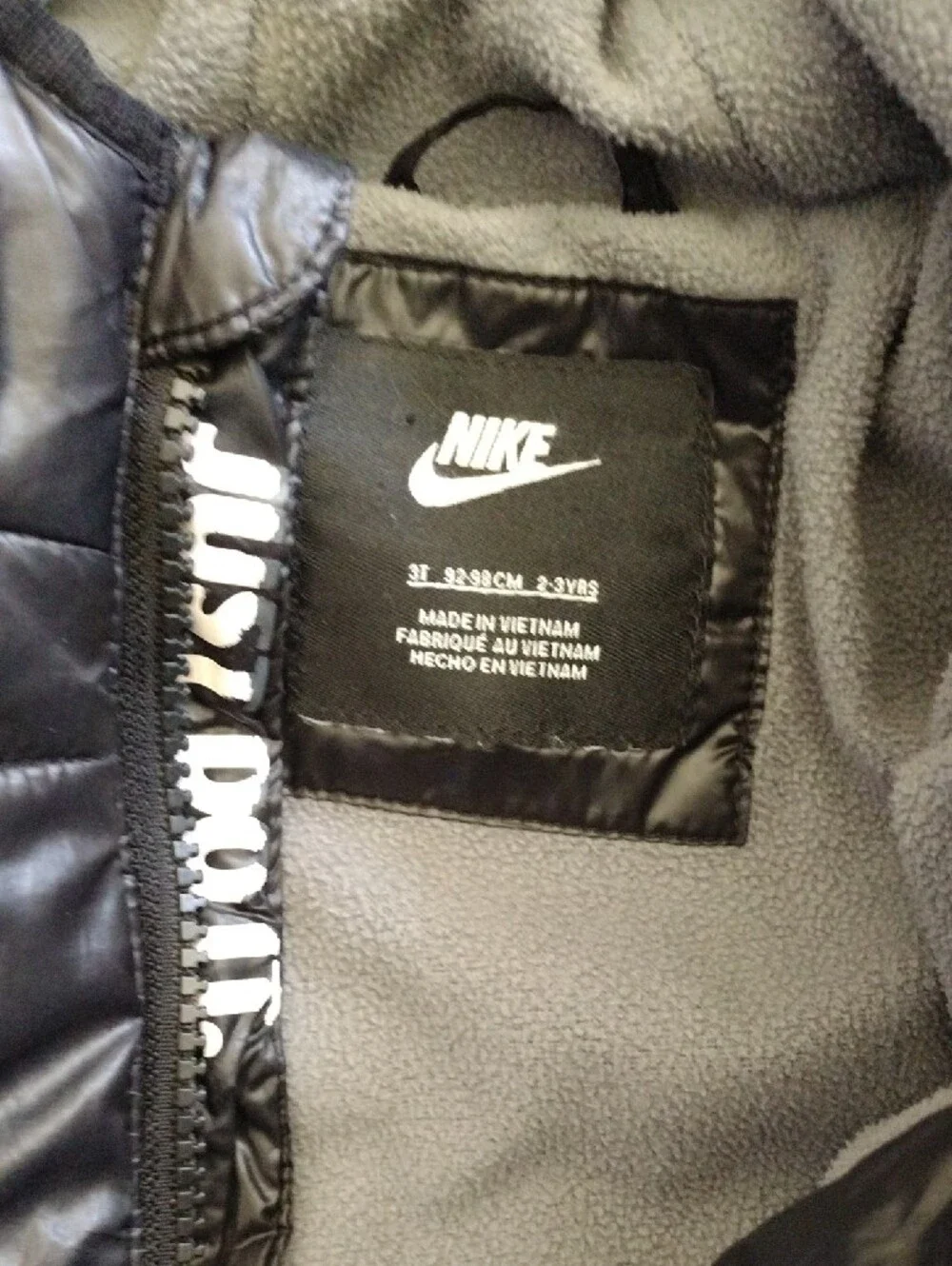 Nike Black Boys' Hooded Puffer Jacket